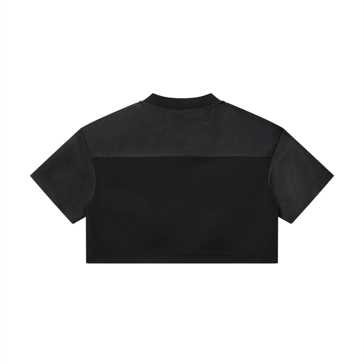 Women’s tshirts Cropped Paneled V-Neck Jersey