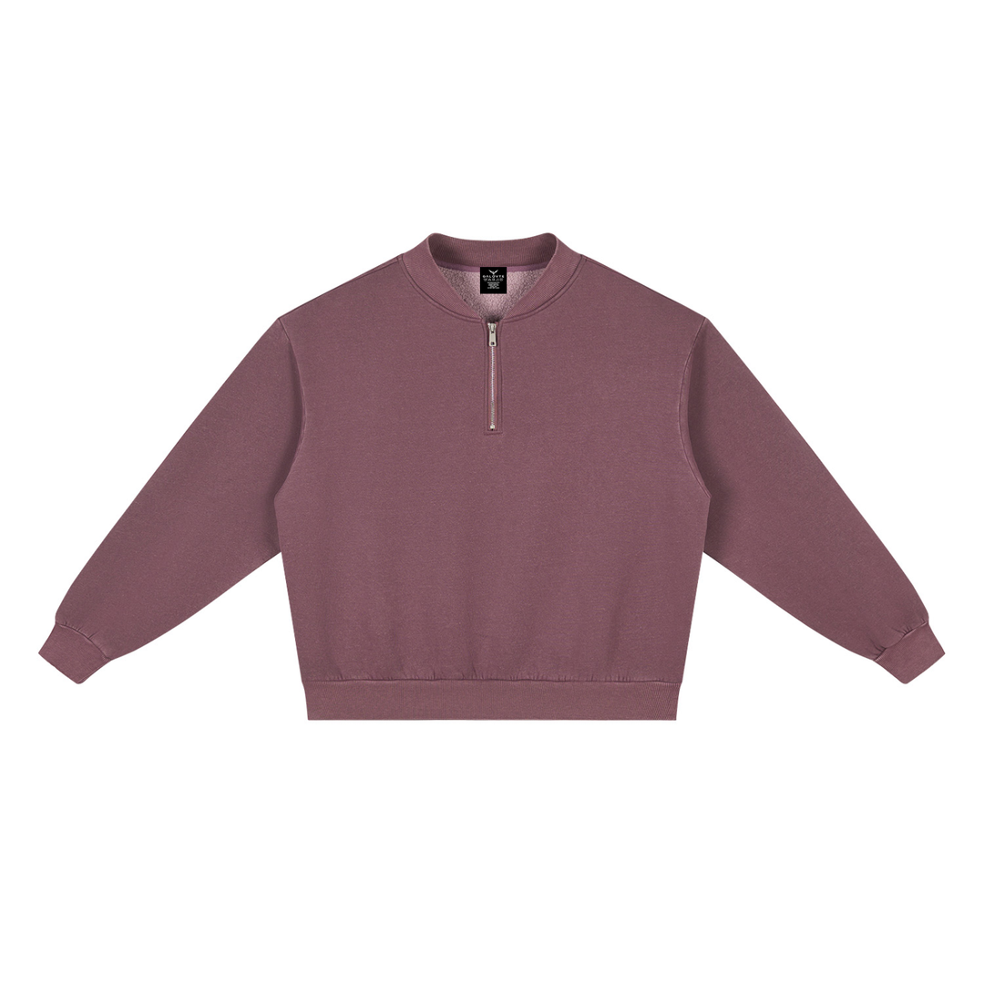 men hoddies Vintage Wash Fleece Quarter Zip Sweatshirt