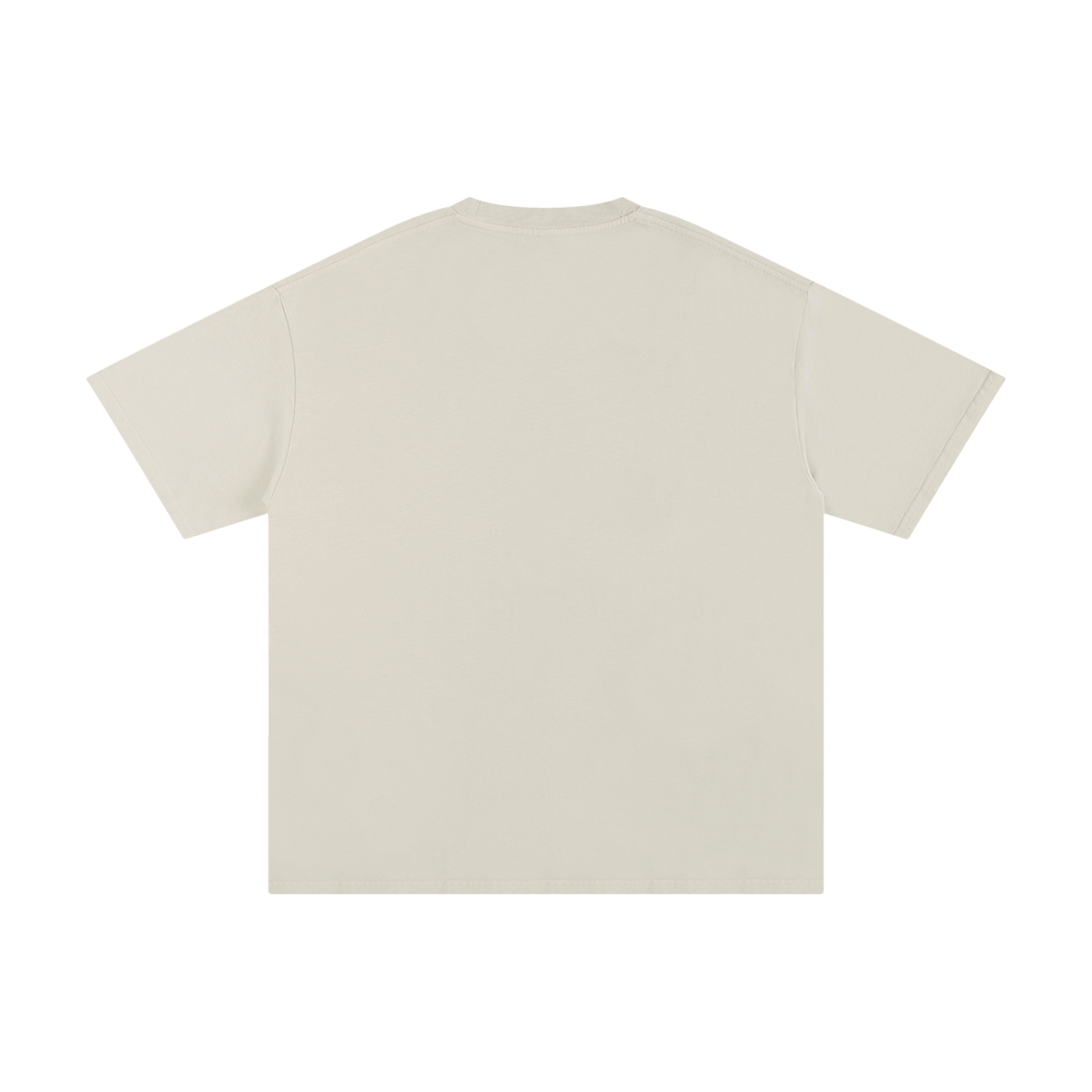 Feral And Unhinged Moms Club Coffee Badge Tee in Apricot, back view.