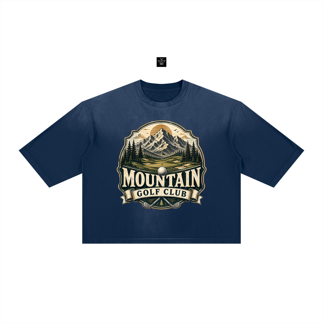 GOLF LOVER Unisex Vintage Wash Sunfade Boxy T-Shirt