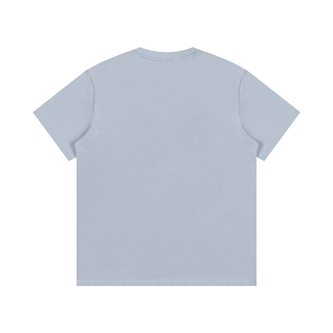 Keep Hiking Wild Child Backpacking Bear Tee in Sky Blue, back view.
