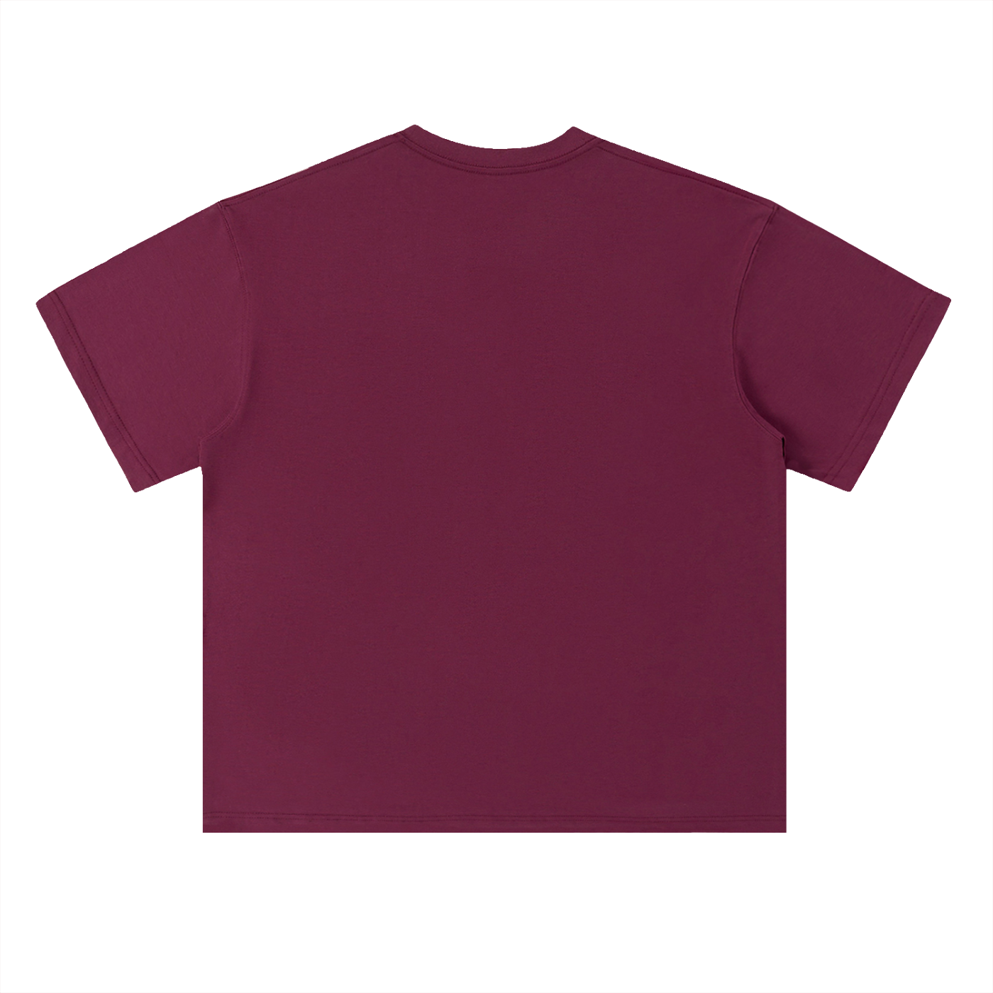 Every Mountain Top Is Within Reach Climbing Tee in Wine Red, back view.