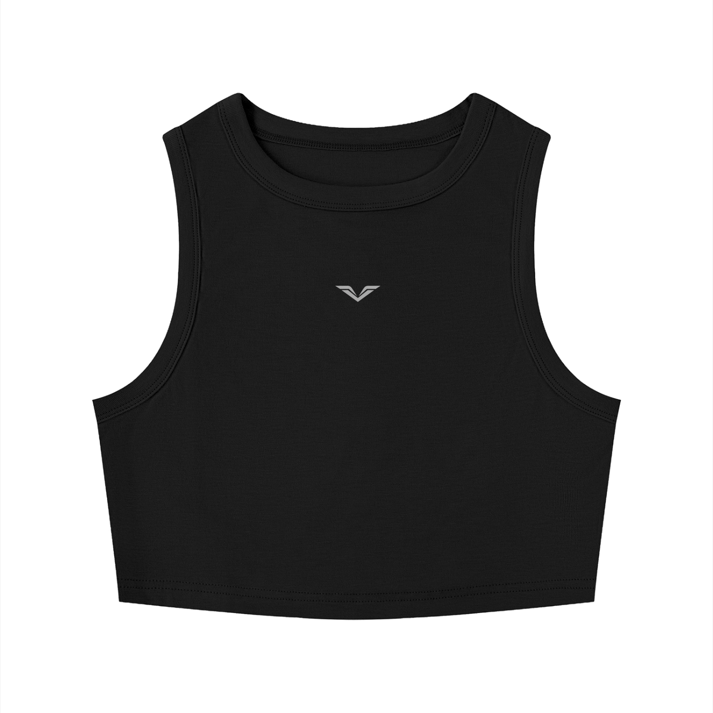 Wing Logo Fitted Crewneck Crop Tank