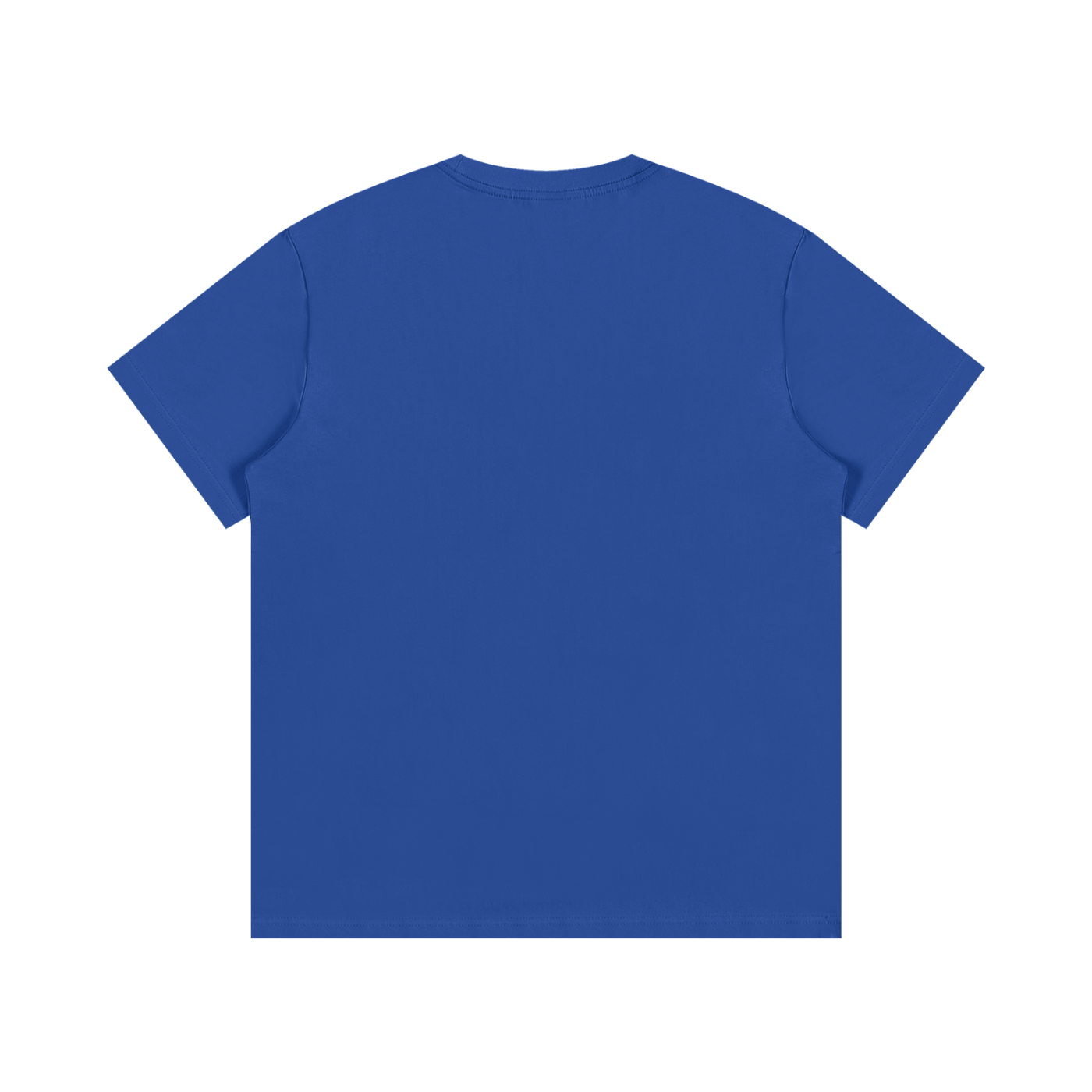 Keep Hiking Wild Child Backpacking Bear Tee in Colorful Blue, back view.