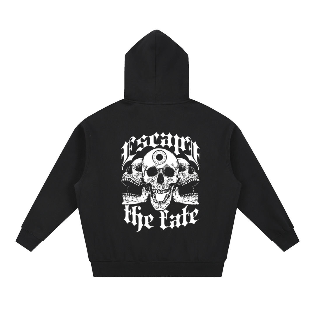 men graphic Essential Oversized Boxy Fit Fleece Hoodie