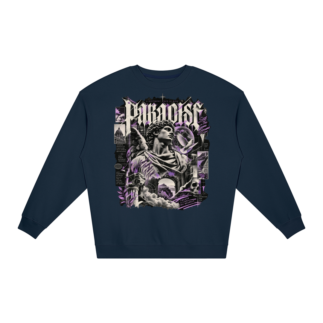 men graphic  Loose Crewneck Sweatshirt