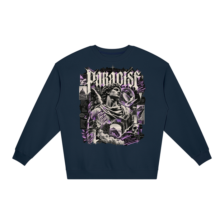 men graphic  Loose Crewneck Sweatshirt
