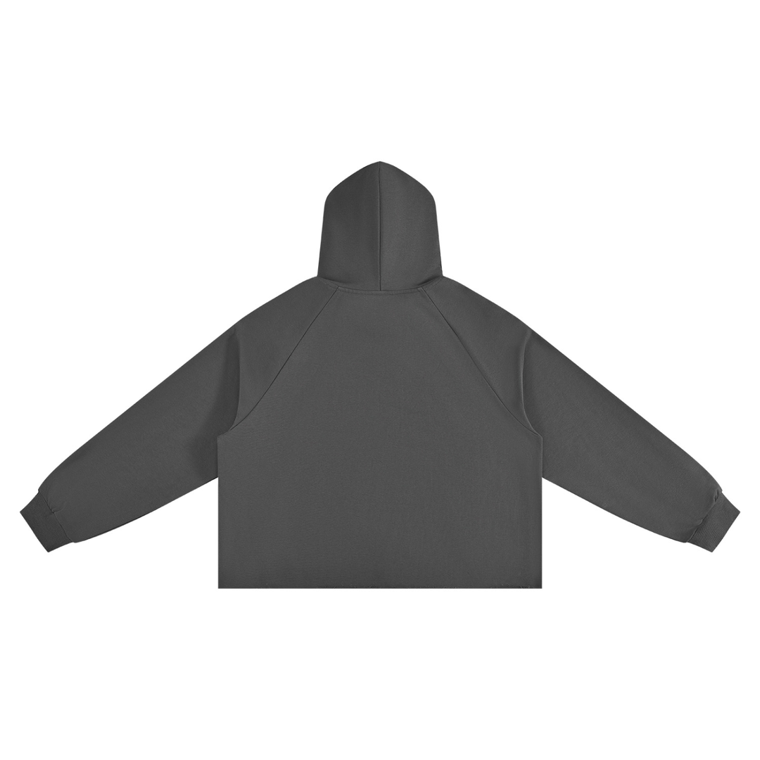WOMEN HODDIES  Vintage Wash Raw Edge Boxy Hoodie