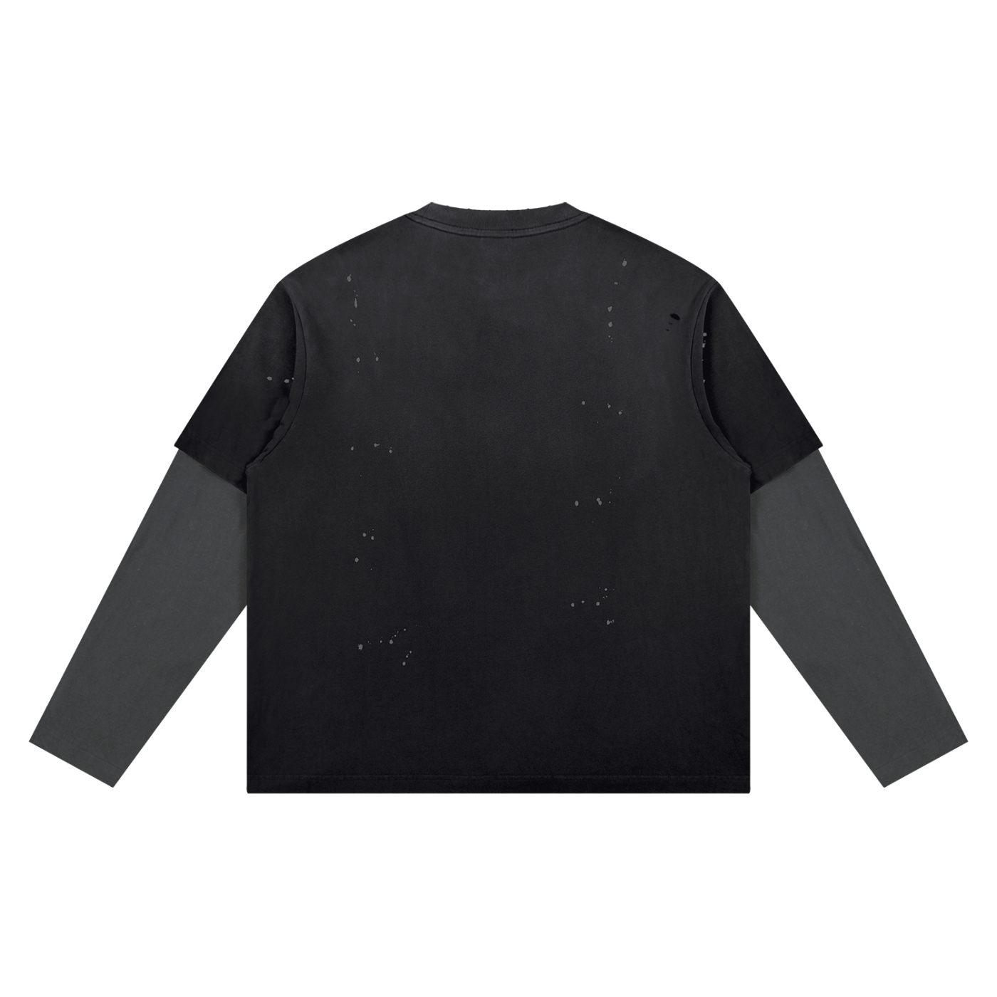 men brand Unisex Vintage Wash Distressed Layer T-Shirt