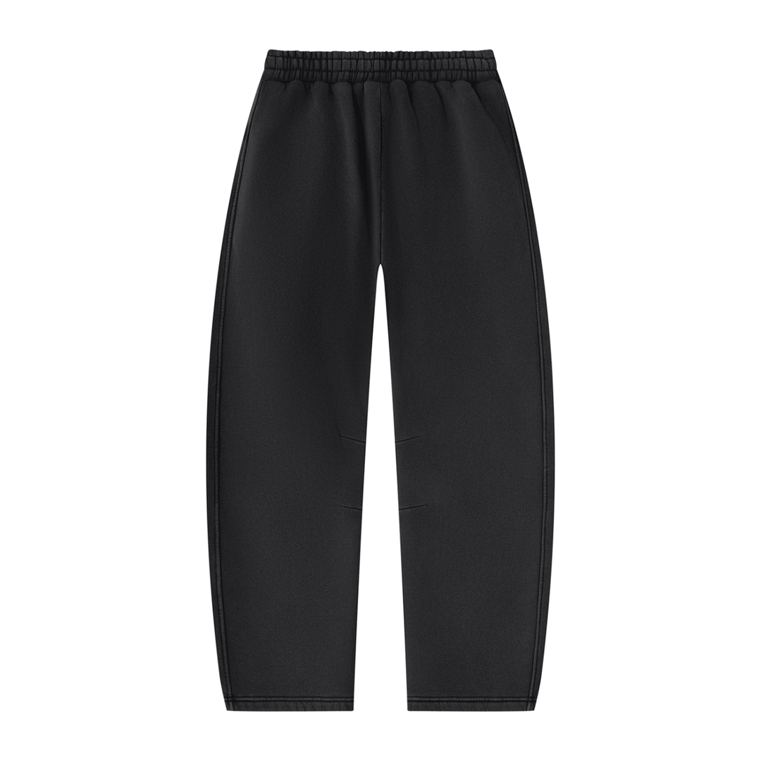 Unisex Vintage Wash Barrel Leg Fleece Sweatpants