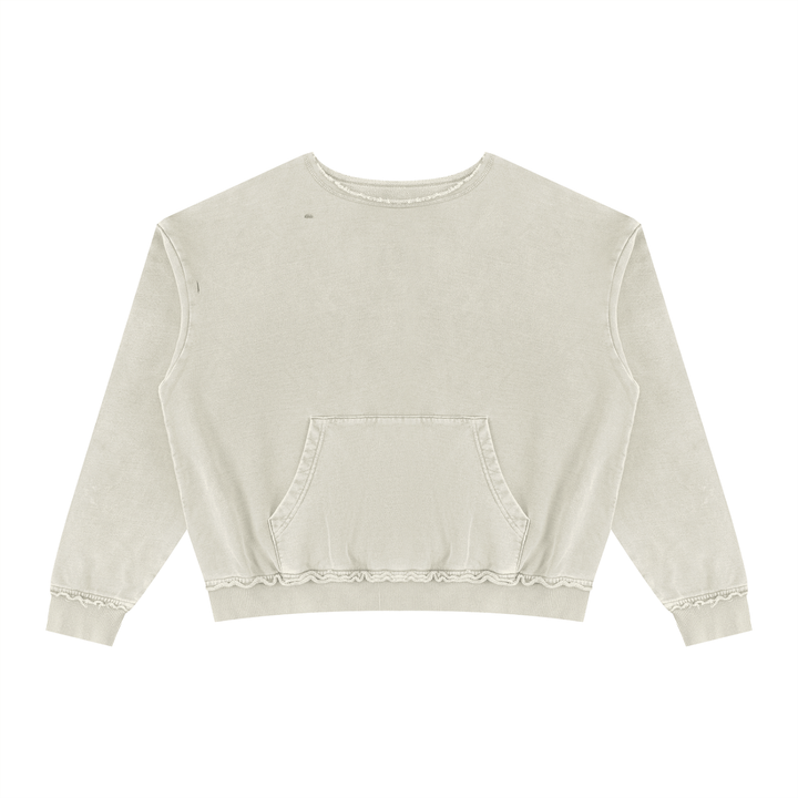 MEN HODDIES  Raw Edge Crewneck Sweatshirt