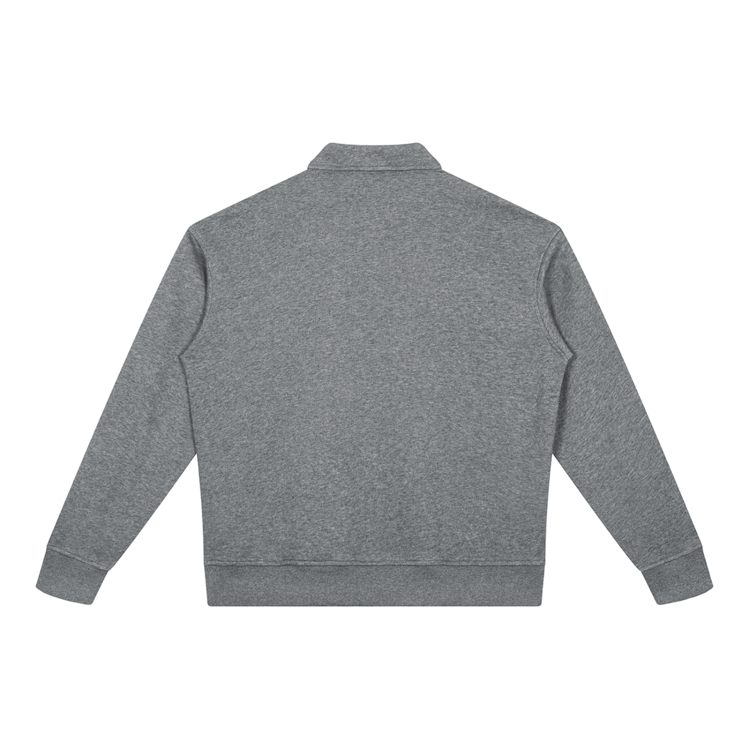 women hoddies  Boxy Quarter-Zip Sweatshirt