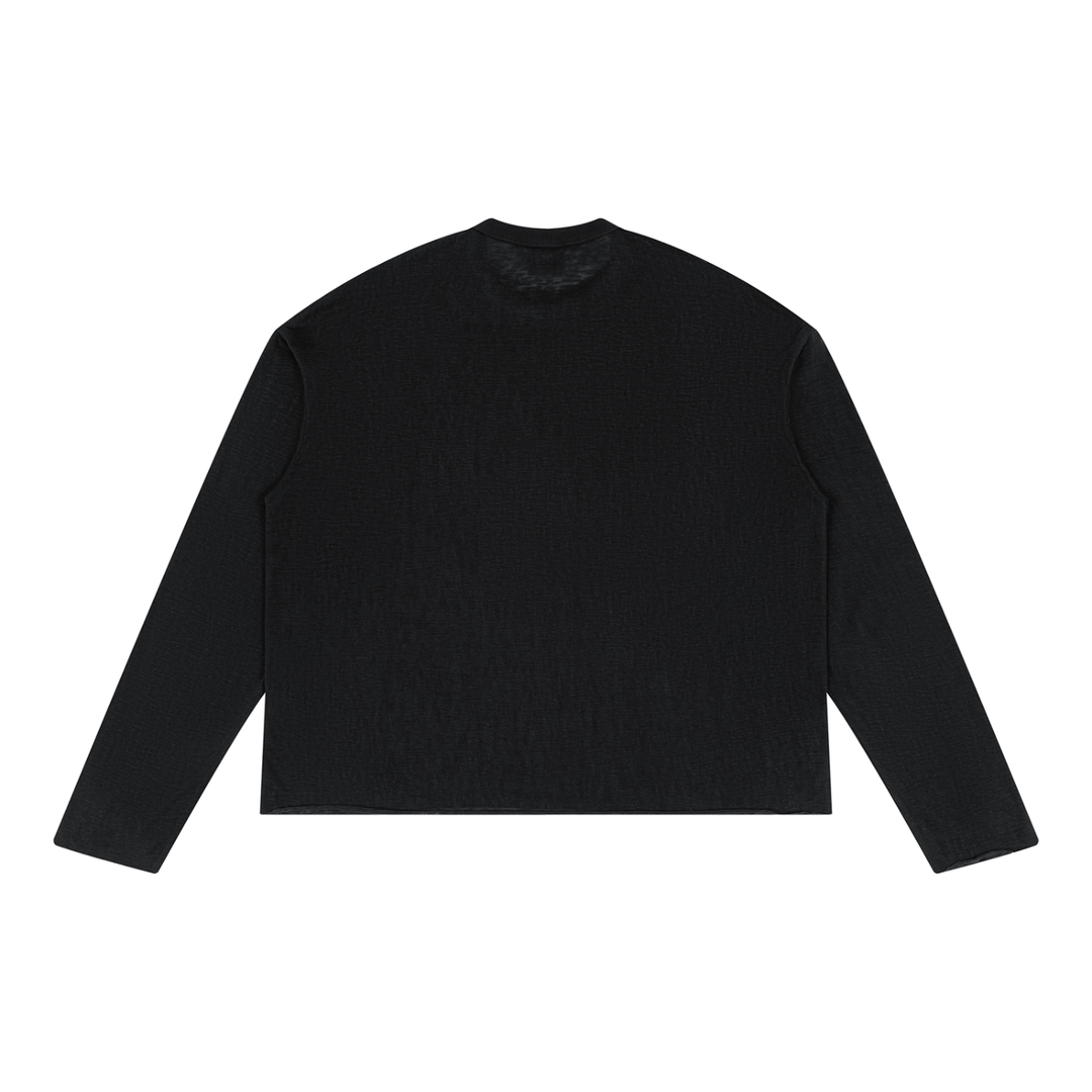 men brand Raw Edge Long Sleeve T-Shirt