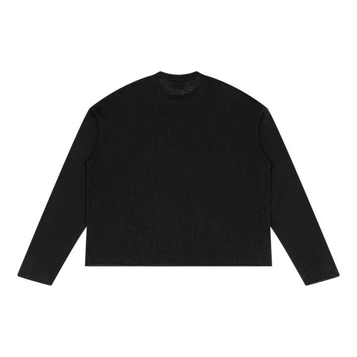 men brand Raw Edge Long Sleeve T-Shirt