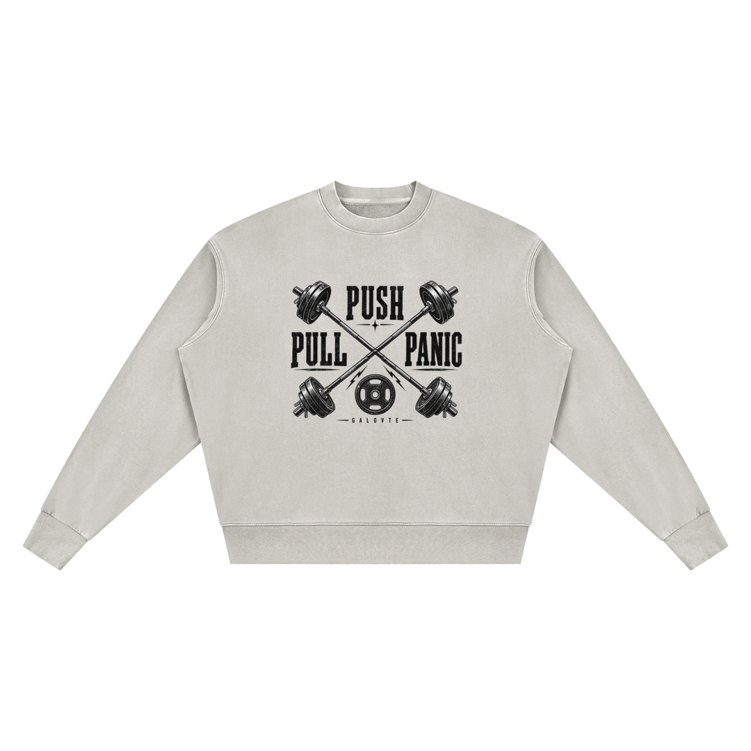 MEN GYM Unisex Vintage Wash Crewneck Sweatshirt