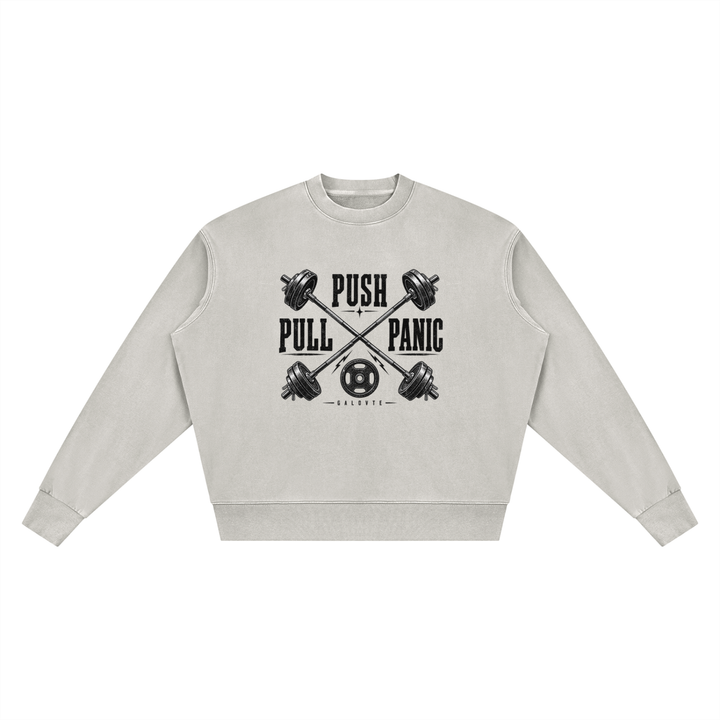 MEN GYM Unisex Vintage Wash Crewneck Sweatshirt
