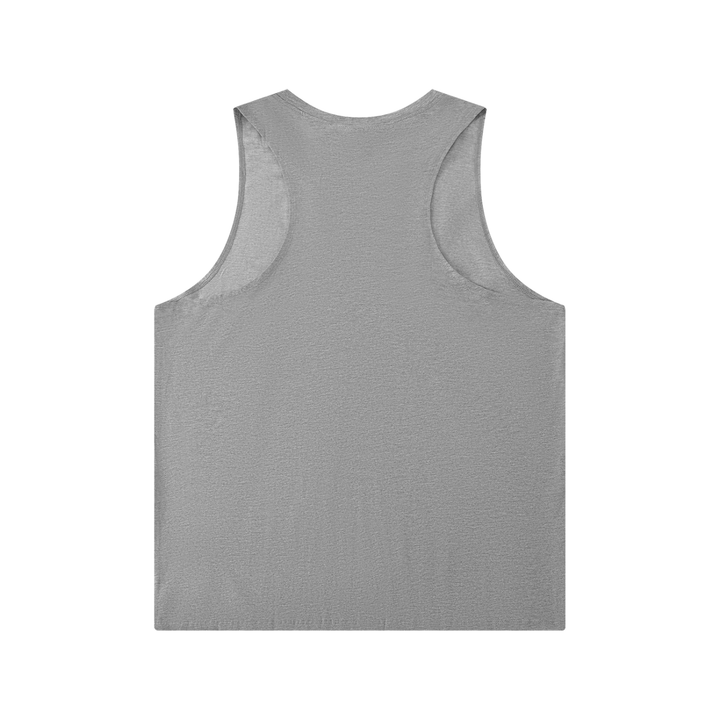 MEN GYM Solid Color Crewneck Tank Top