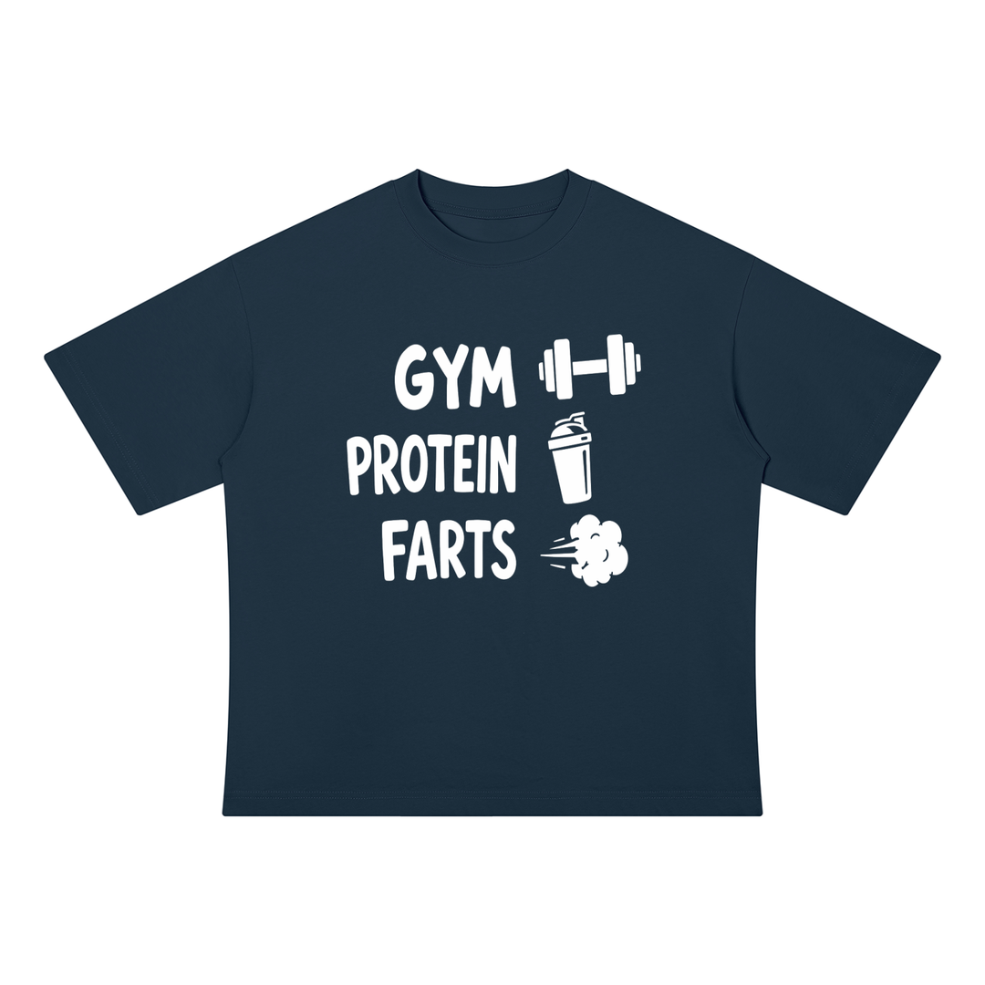 MEN GYMM Unisex Drop Shoulder Cotton T-Shirt