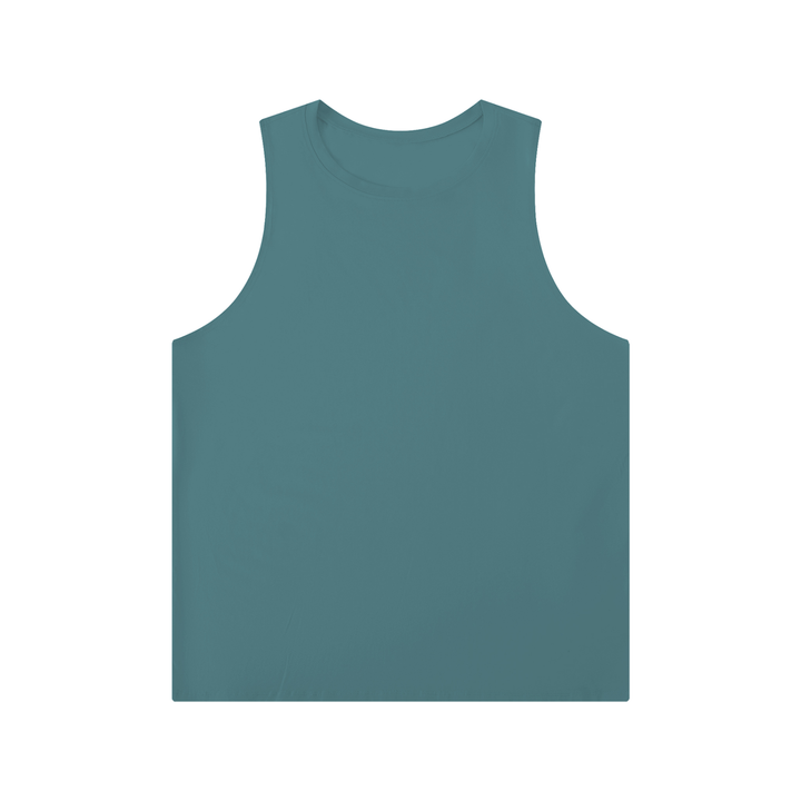 MEN GYM WEAR Wing Logo Crewneck Tank Top — Teal