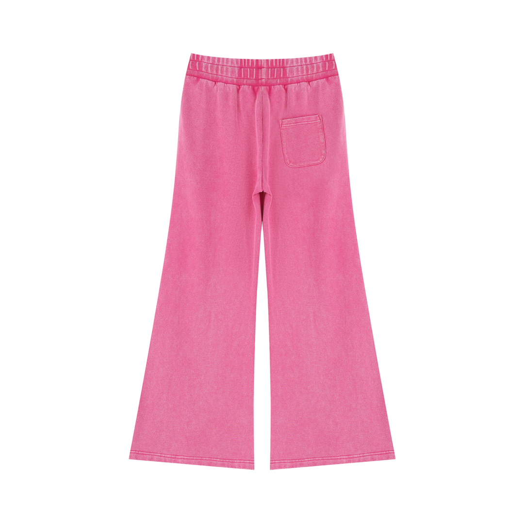 Women PENT  Mineral Wash Flared Leg Sweatpants