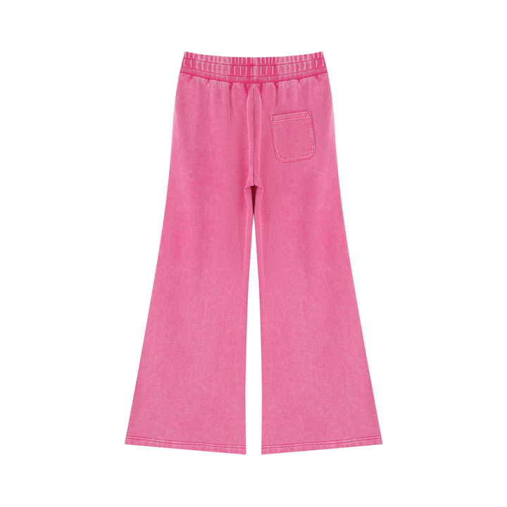 Women PENT  Mineral Wash Flared Leg Sweatpants