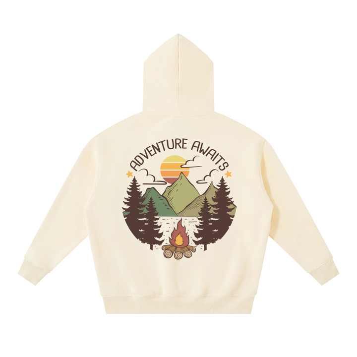 HIKING LOVER Essential Oversized Boxy Fit Fleece Hoodie