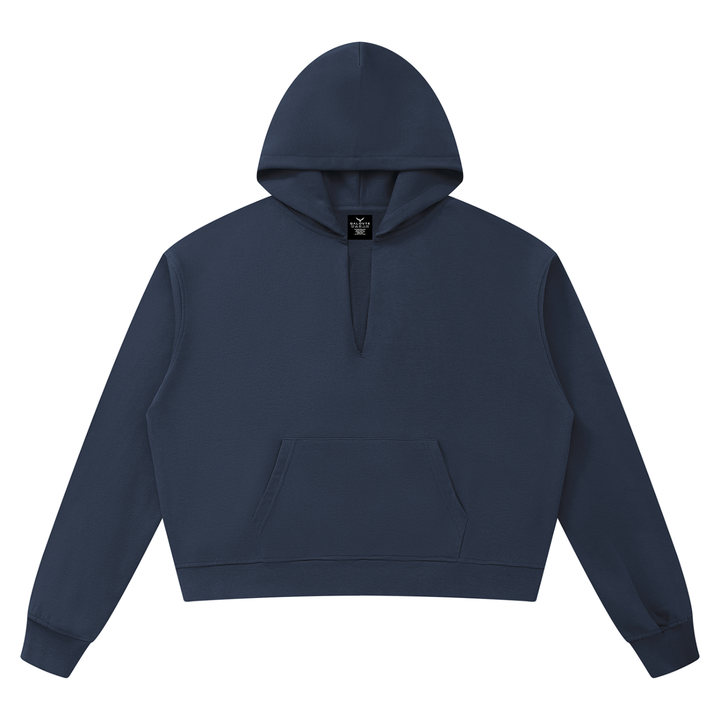 men hoddies Unisex Boxy Raw Edge Hoodie