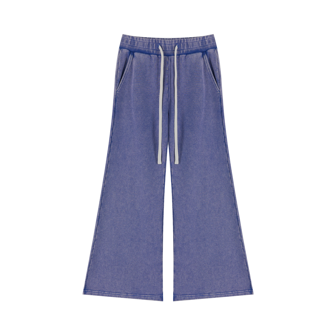 Women PENT  Mineral Wash Flared Leg Sweatpants
