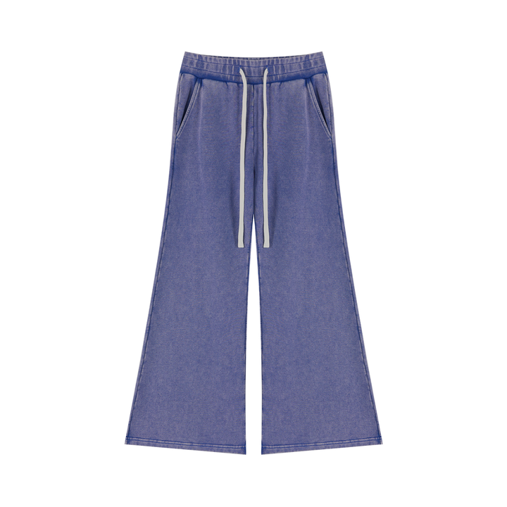 Women PENT  Mineral Wash Flared Leg Sweatpants