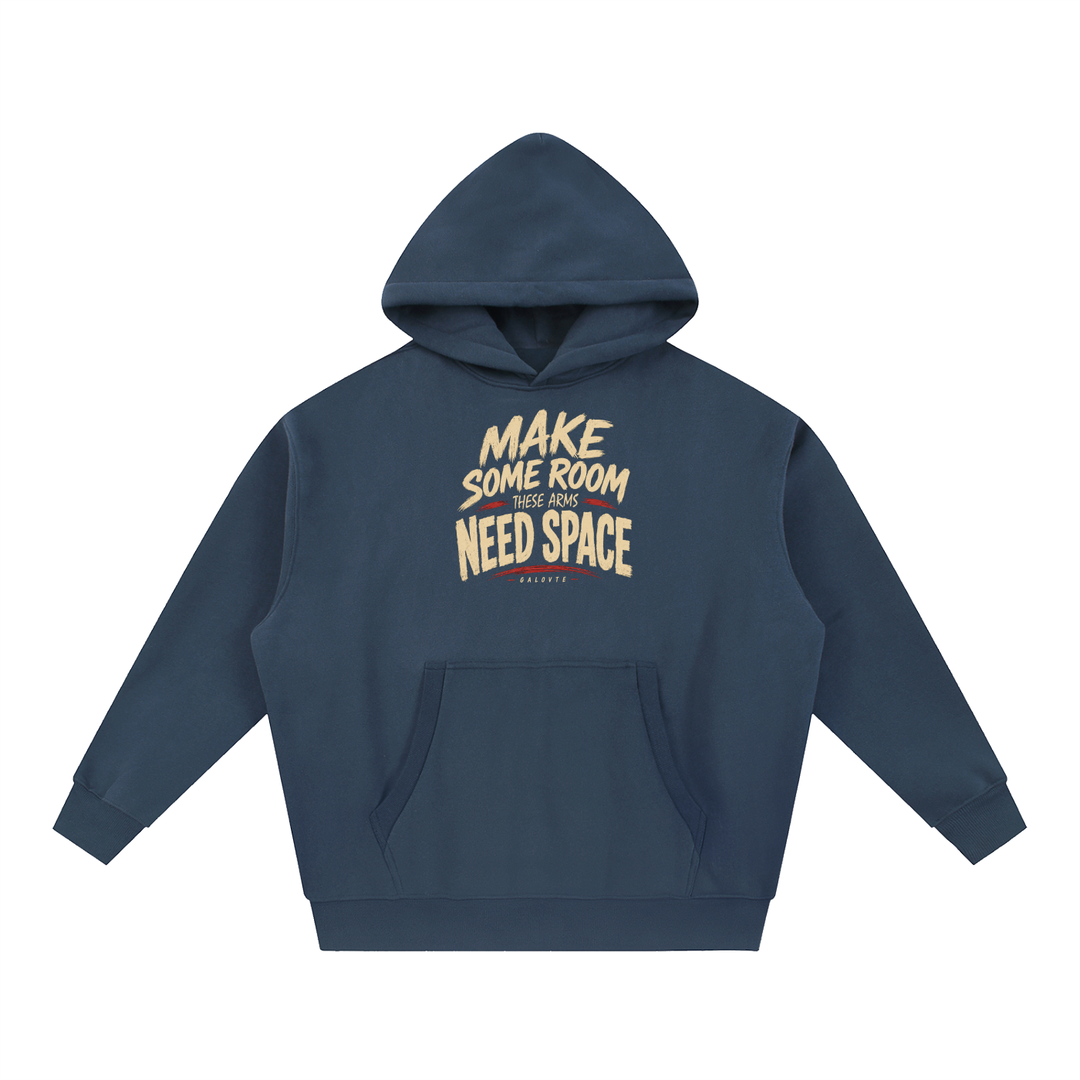 men graphics Essential Oversized Boxy Fit Fleece Hoodie