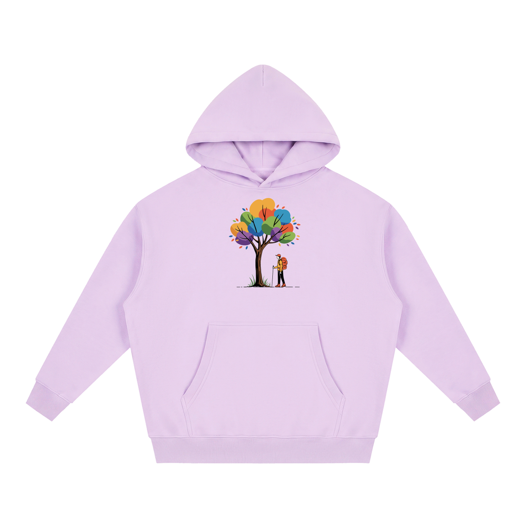 hiking lover Essential Oversized Boxy Fit Fleece Hoodie