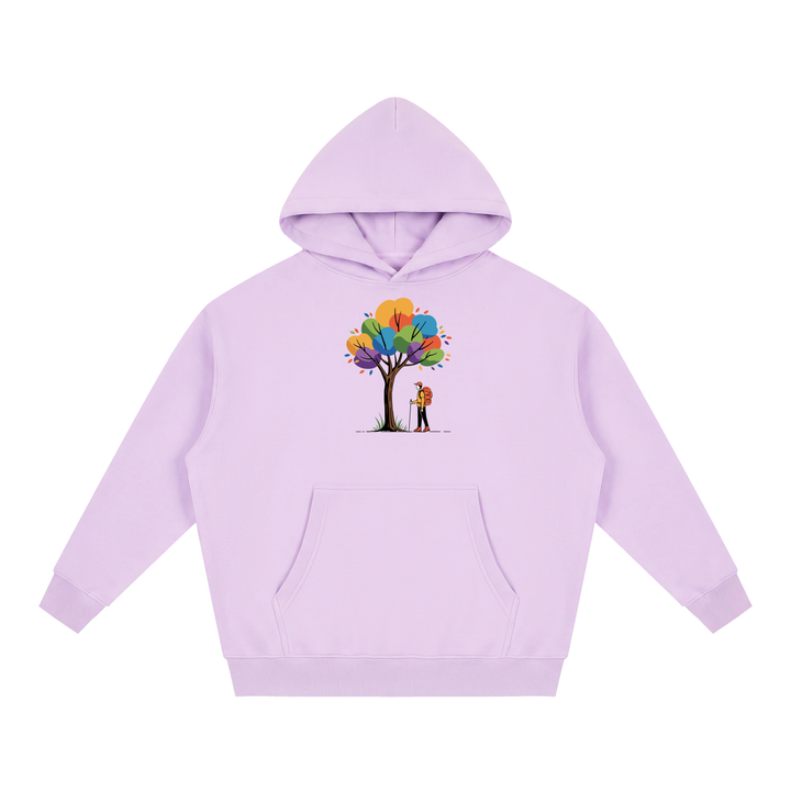 hiking lover Essential Oversized Boxy Fit Fleece Hoodie