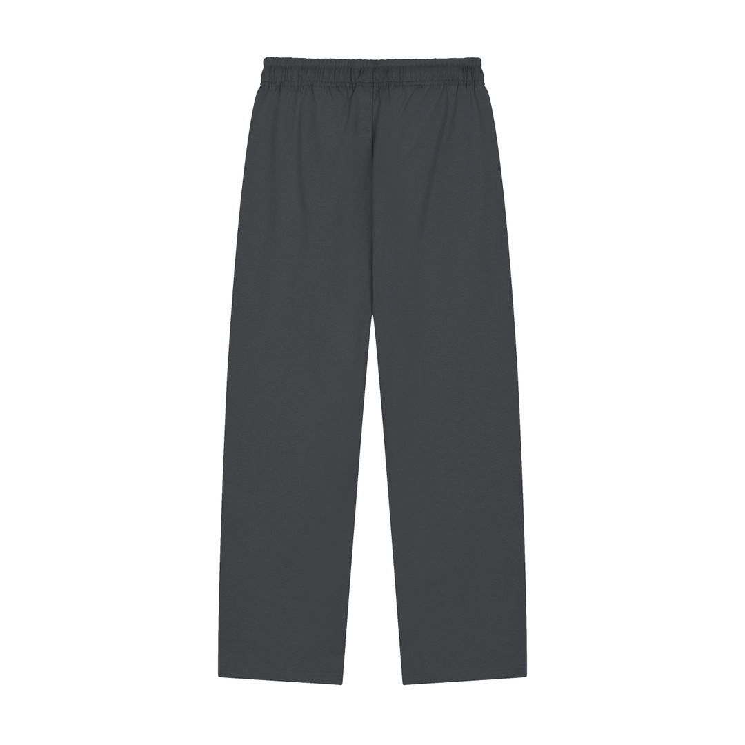 WOMEN PENT Solid Color Straight-Leg Sweatpants