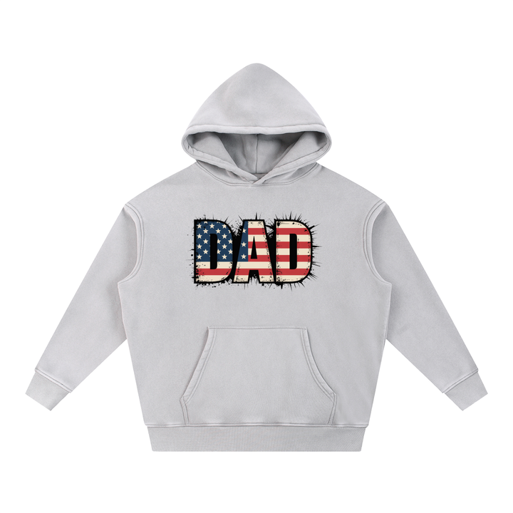 DAD LOVER UNISEX Snow Wash Fleece Oversize Hoodie