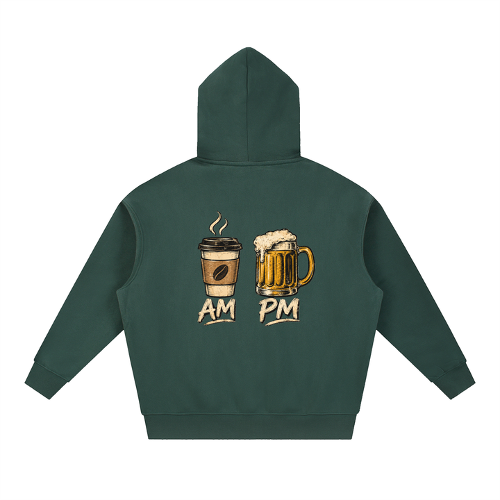 men graphic Essential Oversized Boxy Fit Fleece Hoodie
