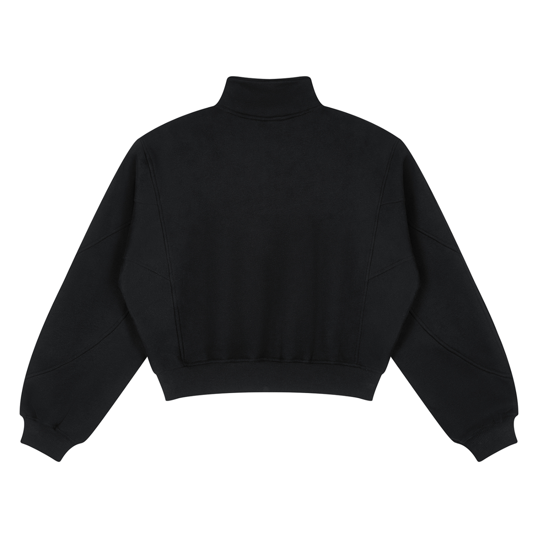 Women’s brand hoddies  Loose Fleece Quarter-Zip Sweatshirt