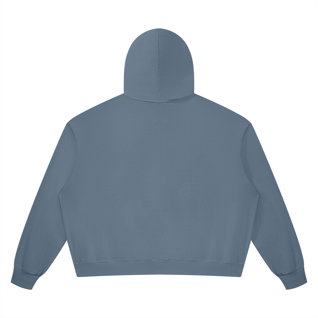 WOMEN HODDIES  Vintage Wash Boxy Full Zip Hoodie