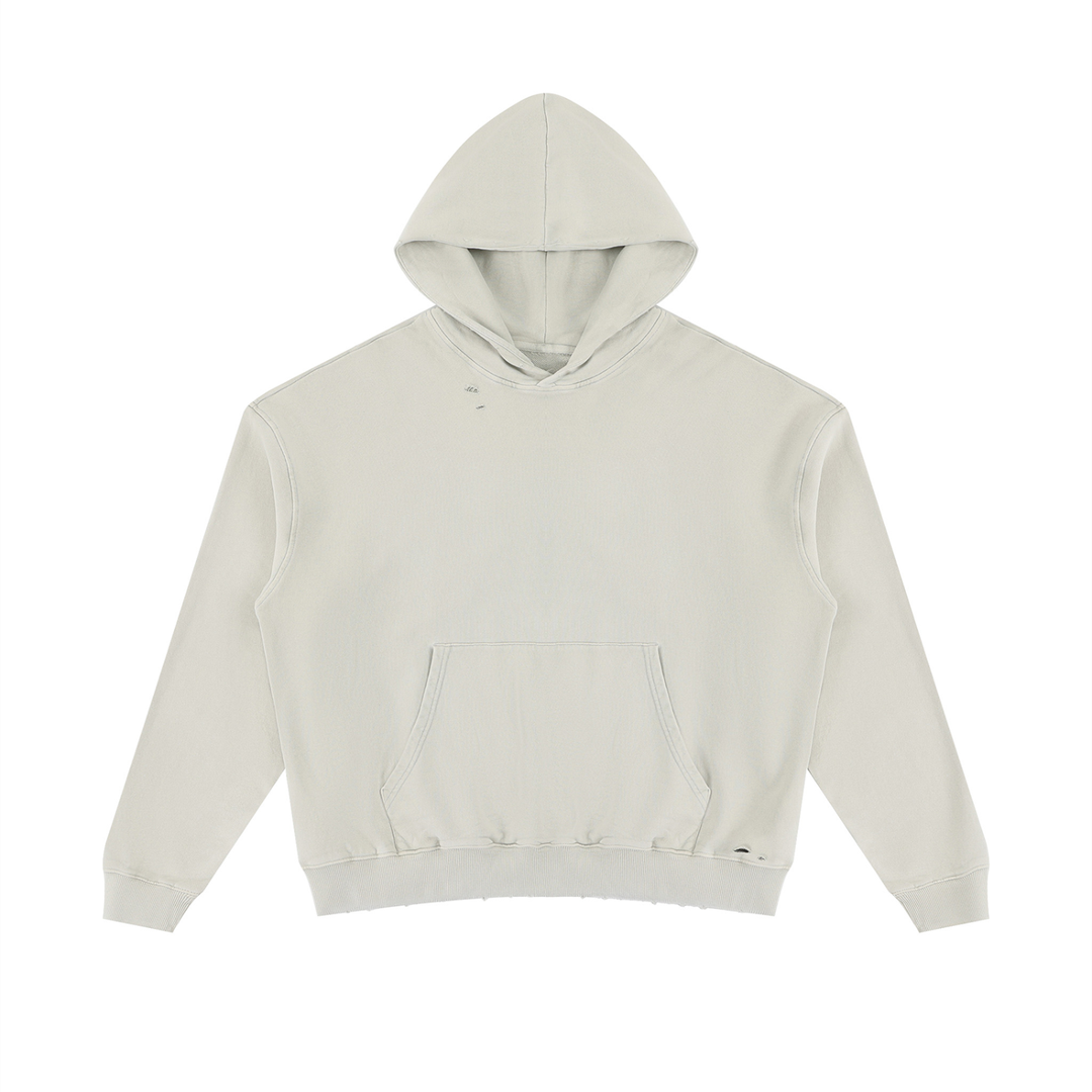 WOMEN HODDIES  Mineral Wash Distressed Hoodie
