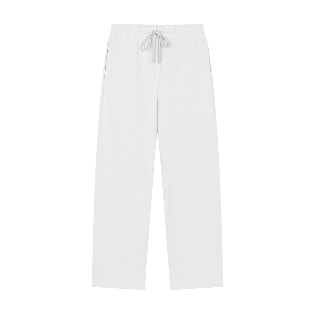 WOMEN PENT Solid Color Straight-Leg Sweatpants