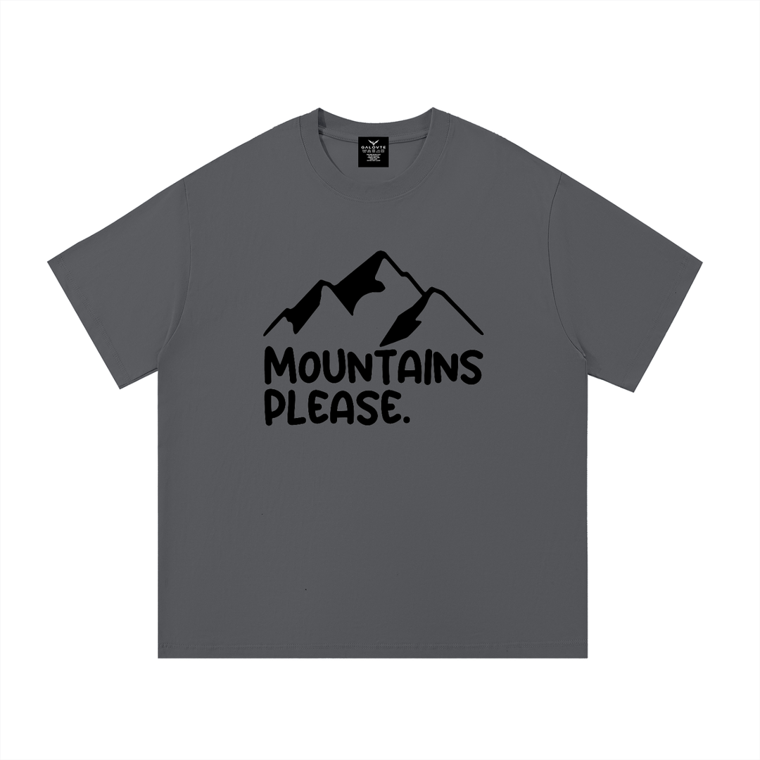 hiking lover Mountains Please Minimal Line Mountain Tee