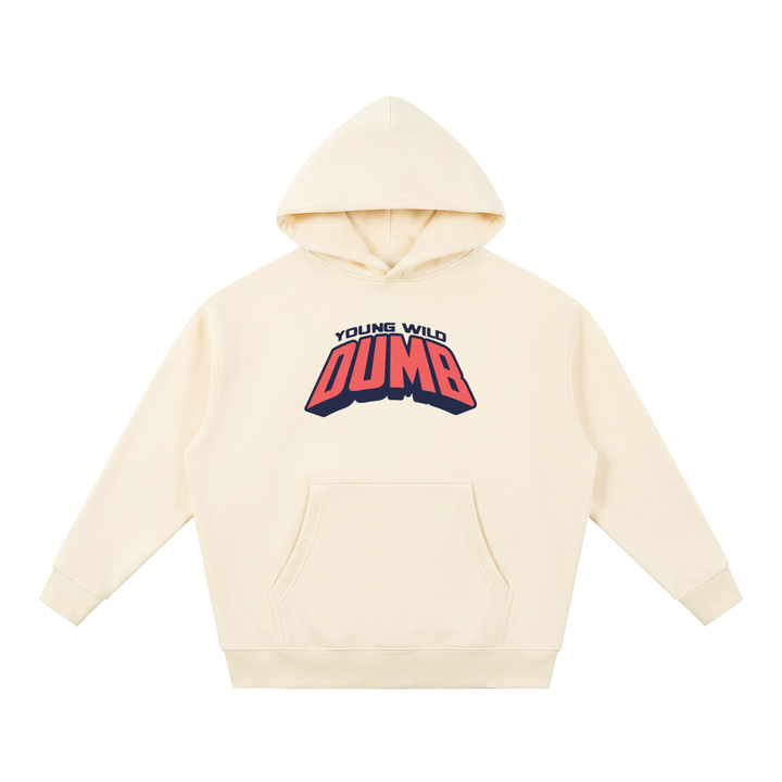 men graphic Essential Oversized Boxy Fit Fleece Hoodie