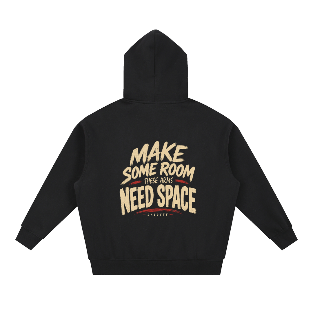 men graphics Essential Oversized Boxy Fit Fleece Hoodie