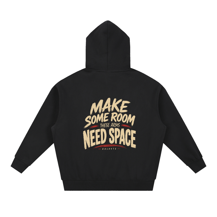men graphics Essential Oversized Boxy Fit Fleece Hoodie