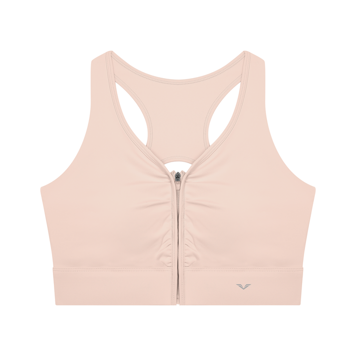 Women’s  gym wear Cropped Zip Yoga Sports Bra