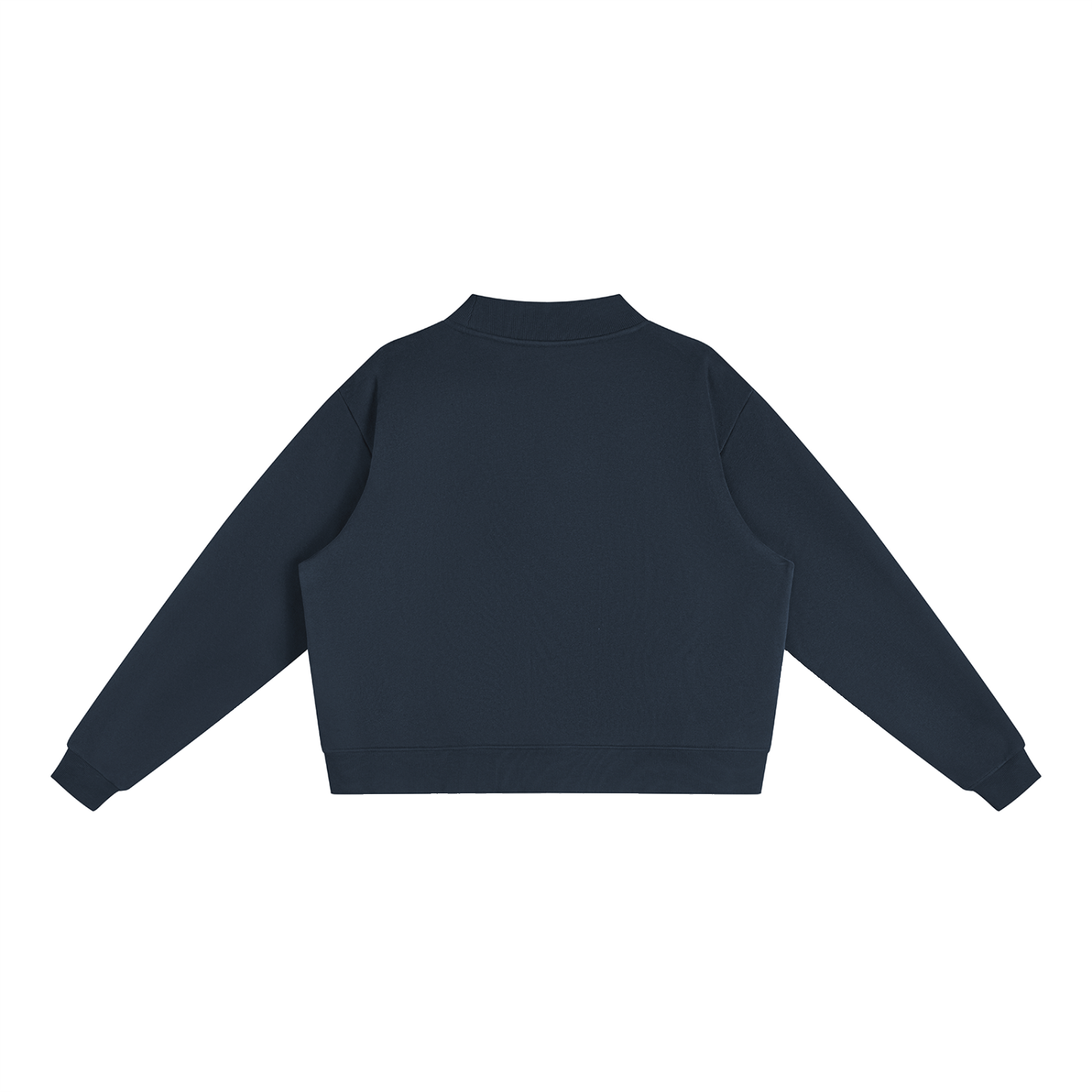 men brand  Essential Fleece Mock-Neck Crew Sweatshirt