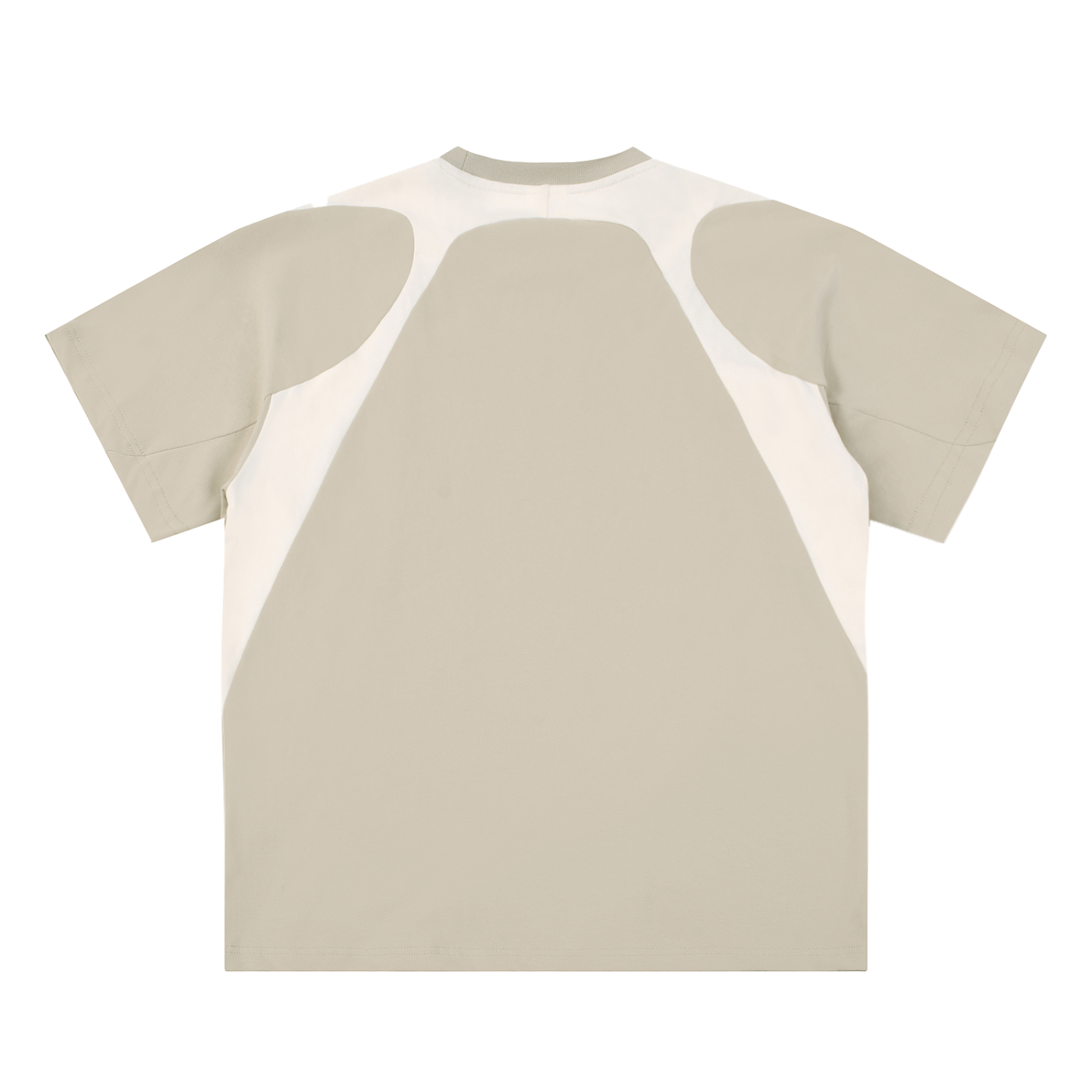 men brand t shirtContrast Panel Cotton T-Shirt