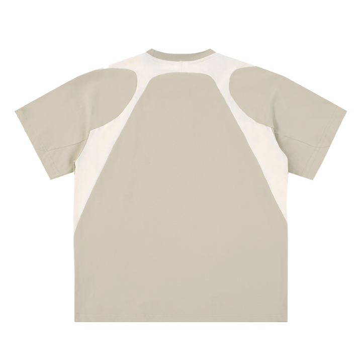 men brand t shirtContrast Panel Cotton T-Shirt