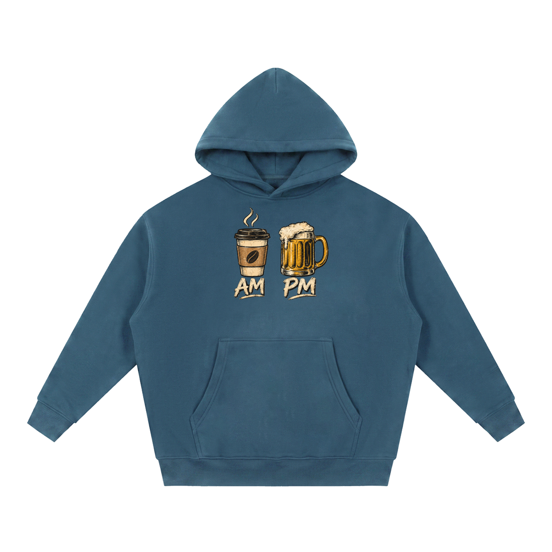men graphic Essential Oversized Boxy Fit Fleece Hoodie