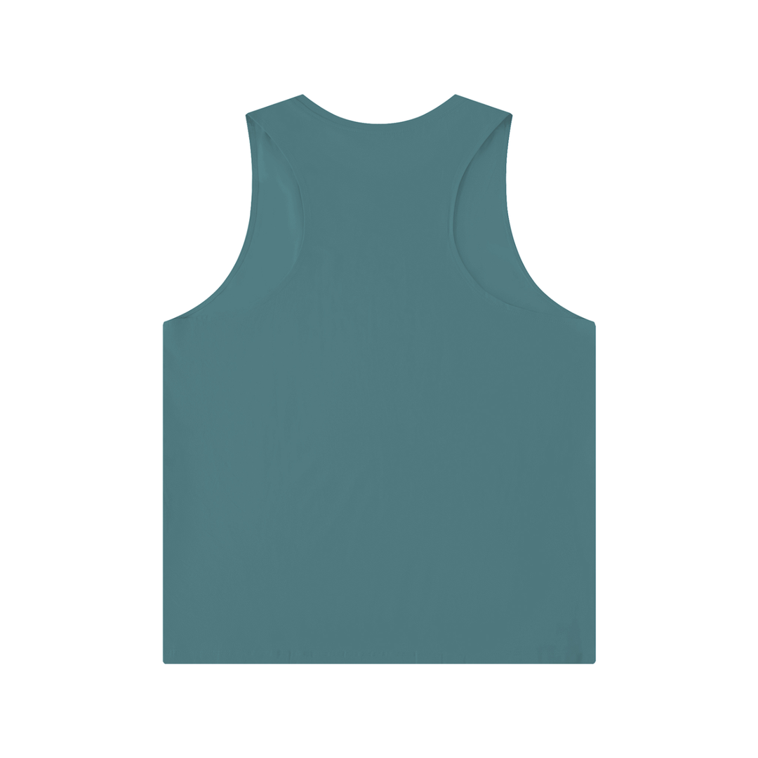 men brand Wing Logo Crewneck Tank Top — Teal