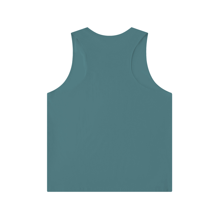 men brand Wing Logo Crewneck Tank Top — Teal